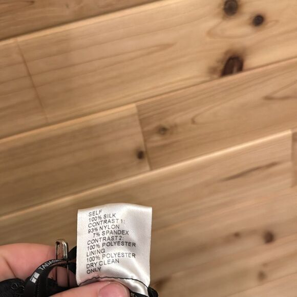 Tadashi Shoji Size 6 100% Silk Floor Length Ruffle Halter Neck Gown Maxi Dress - Picture 14 of 14